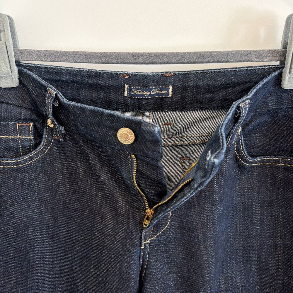 Fidelity Denim Womens 30x31 Houston Viper Dark Wash Stretch Jeans USA Artisan EU - Picture 6 of 16